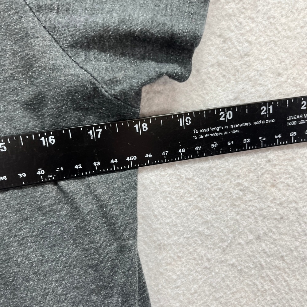 The North Face T-Shirt Womens Large Charcoal Grey Slim Fit Logo Short Sleeve Tee - Picture 5 of 7